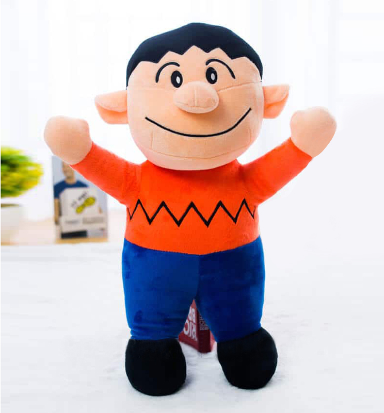 Gấu Bông Chaien Mập (45cm) Trong Truyện Doremon, Vải Nhung Mềm Mịn, Cao Cấp