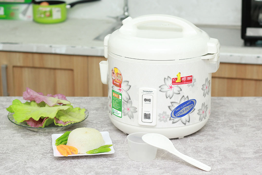 Nồi cơm điện sharp 1.8 lít ks-n182etv