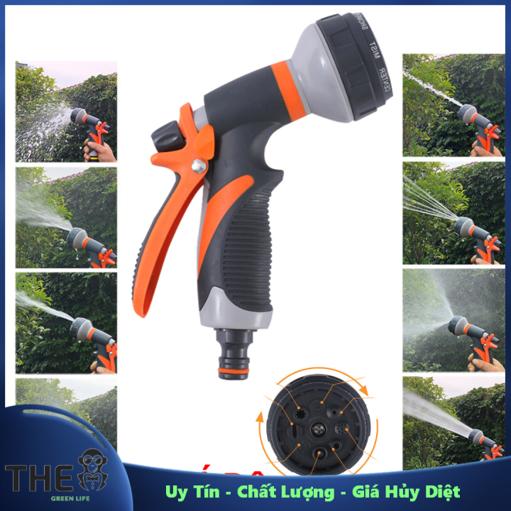 Vòi phun nước rửa xe ,tưới cây đa năng 8 chế độ