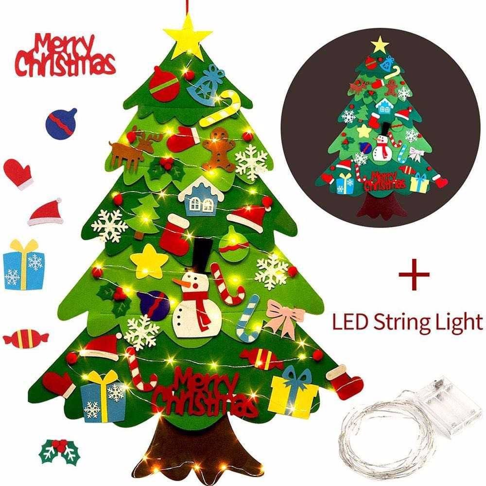 Cây thông noel vải dạ treo tường trang trí