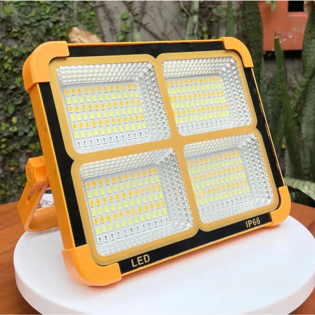 Bảo hành 1 năm đèn led năng lượng mặt trời kiêm sạc dự phòng solar light 300w siêu sáng bảo hành 12 tháng chống nước tuyệt đối hoạt động cả khi trời mưa thời gian chiếu sáng 10 đến 12 giờ