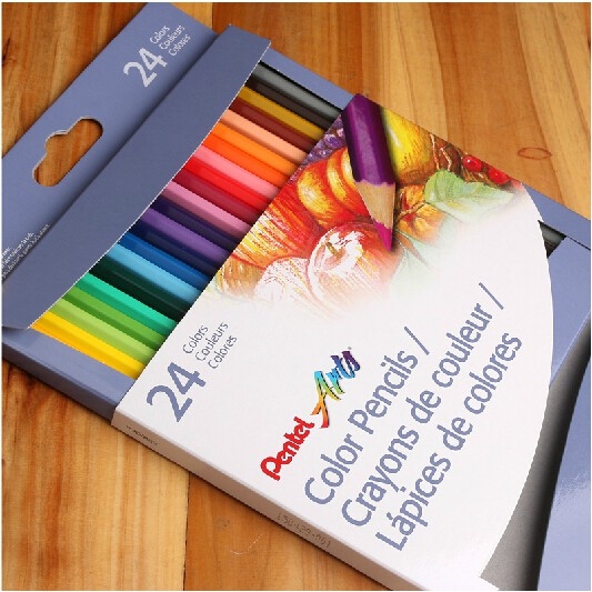 Chì màu khô pentel 24 màu
