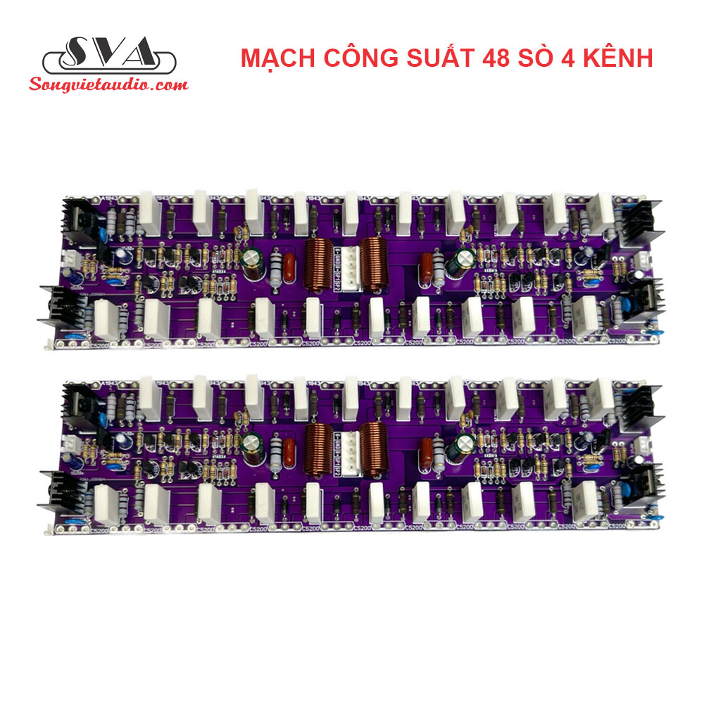 Mạch công suất 48 sò 4 kênh