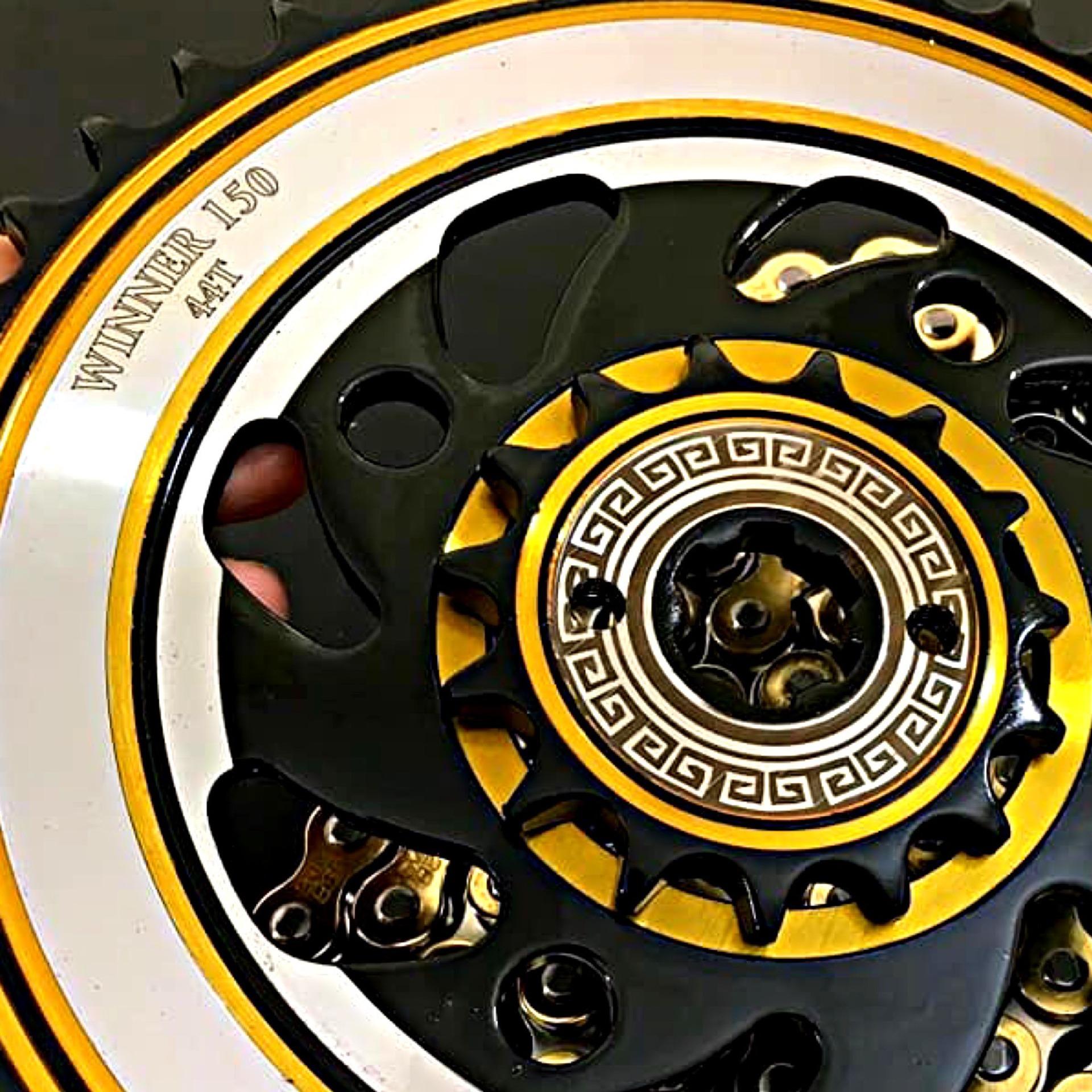 Nhông sên dĩa WINNER 150 -44T 15T 126L màu vàng ( không sài cho xe EXCITER 150 )