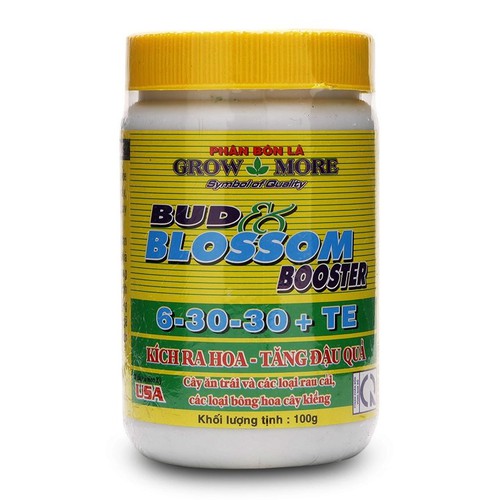Phân Bón Lá NPK 6-30-30 Grow More lọ 100gram