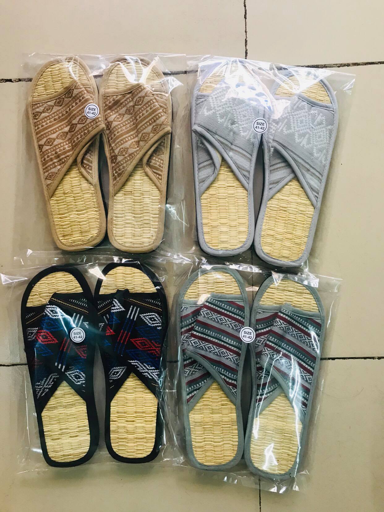 [HCM]Dép Quế Chiếu Cói Quai Ngang Cho Nam (Giao Ngẫu Nhiên)