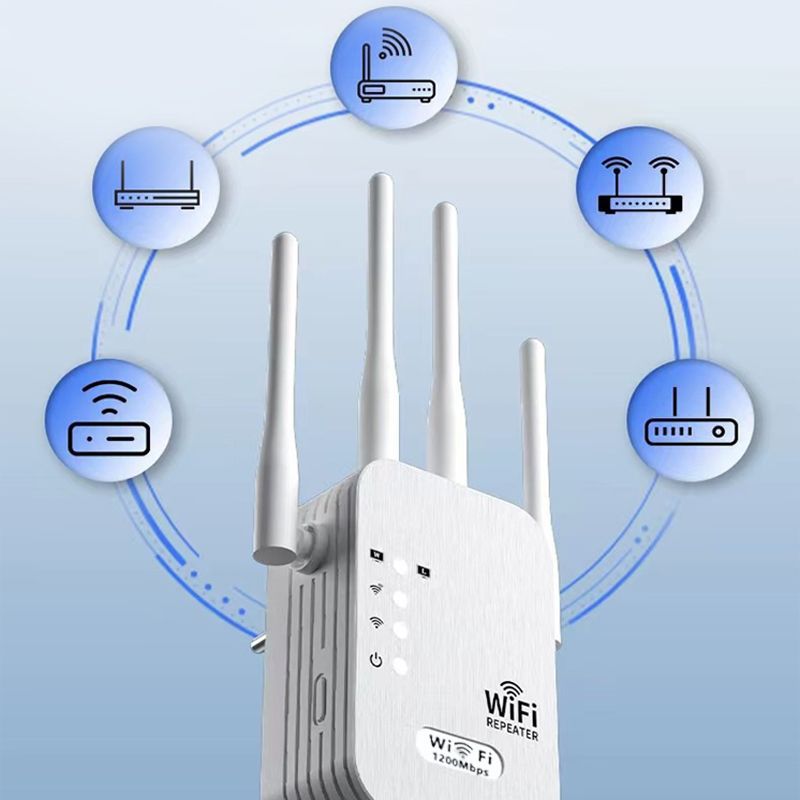  Bộ khuếch đại wifi - WiFi Repeater băng tần kép hỗ trợ 2.4GHz và 5GHz 