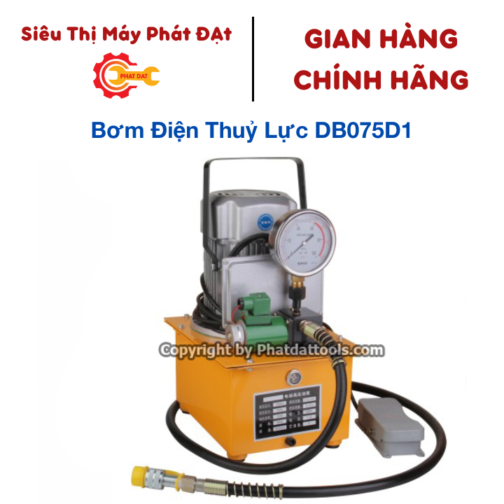 Bơm điện thủy lực db075d1-bơm điện f2-1 vòi 7l-công suất 750w