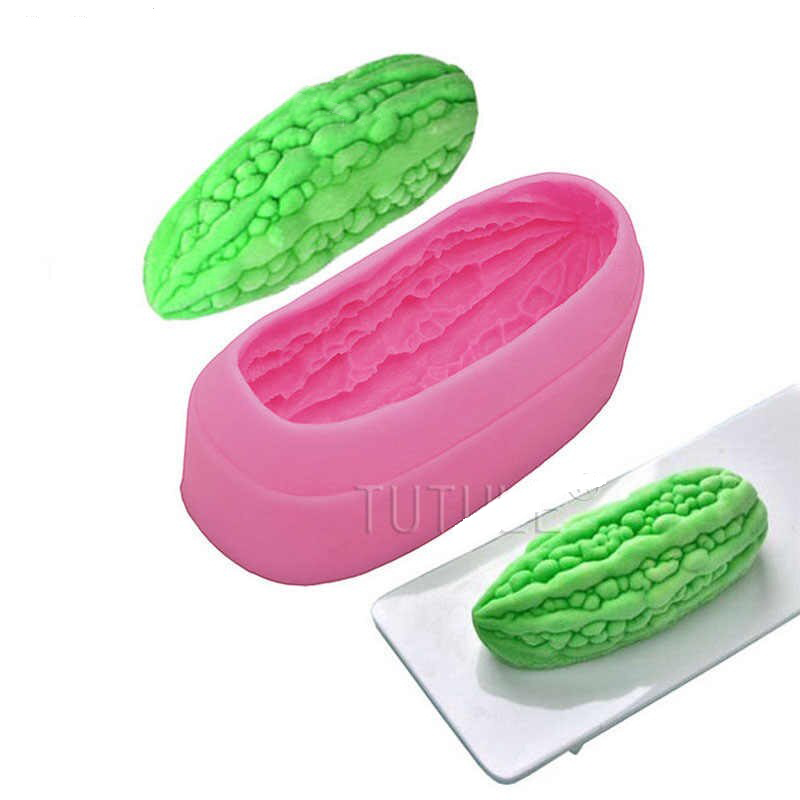 Khuôn silicon 4d làm rau câu làm bánh mẫu Khổ Qua ( Mướp đắng )