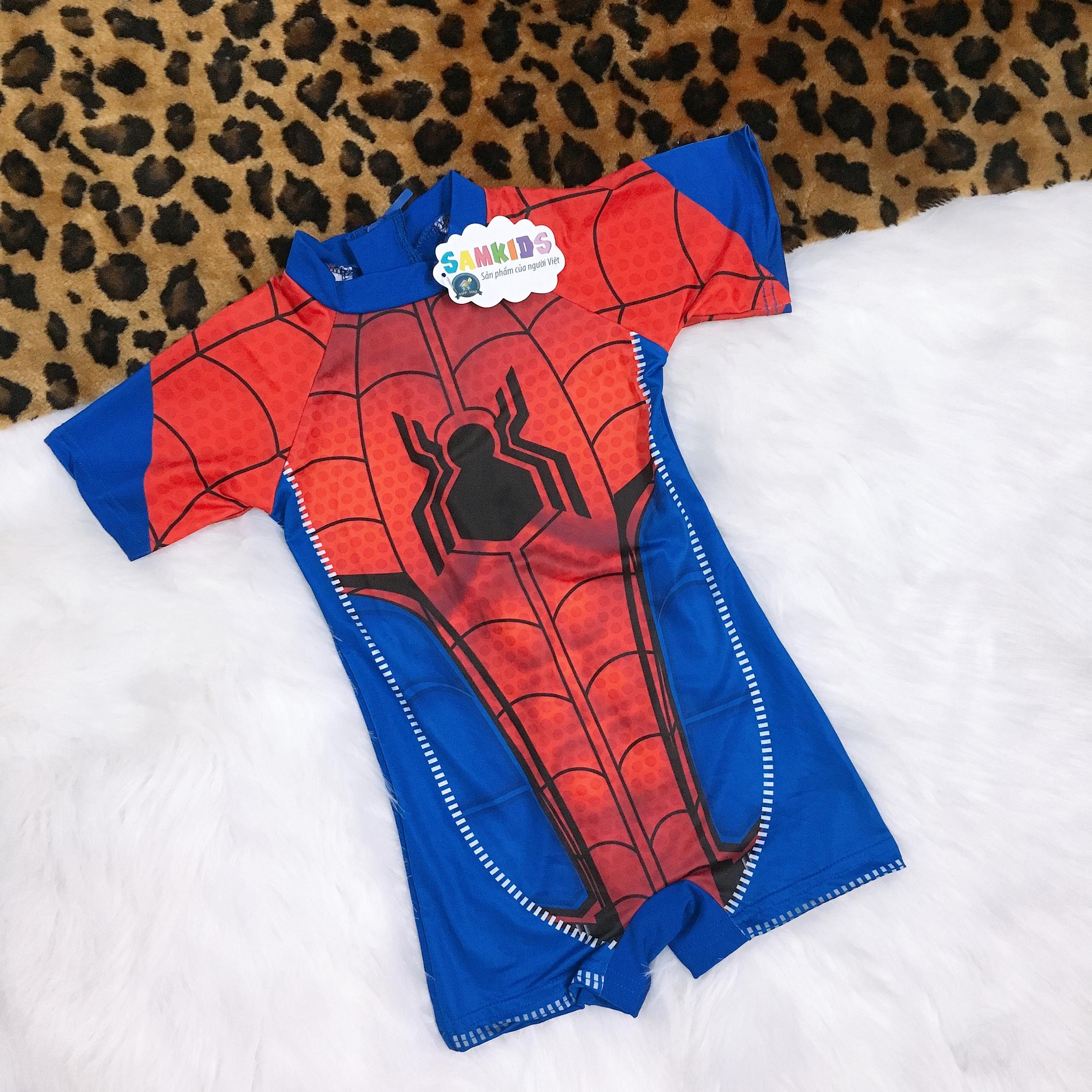 [HCM]Bộ đồ bơi siêu nhân nhện (spiderman) SAMKIDS cho bé 11-30kg