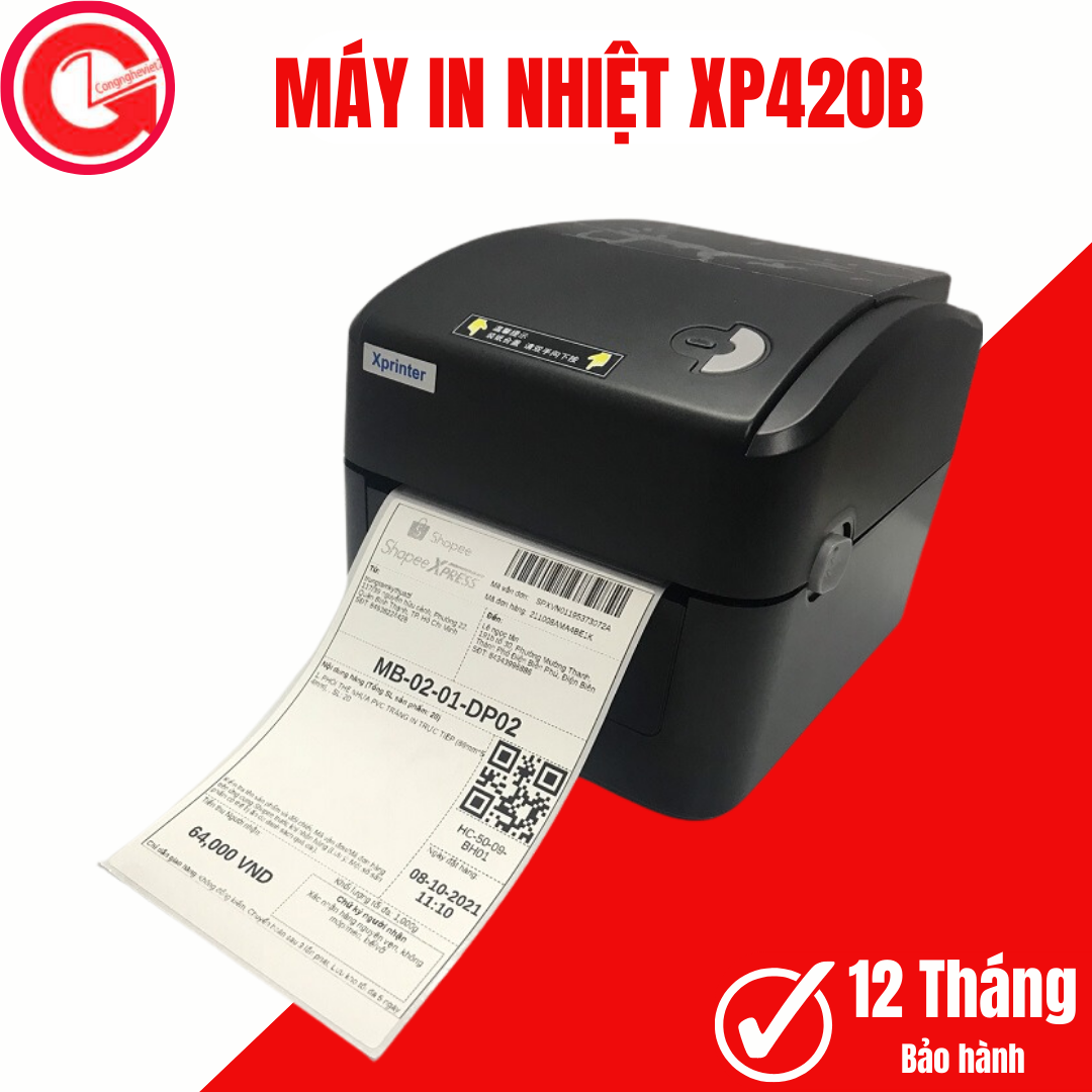 Máy in nhiệt,máy in tem,máy in đơn hàng,logo,in hóa đơn,máy in bill Xprinter 420B ,Xprinter 420B, ATP 420B