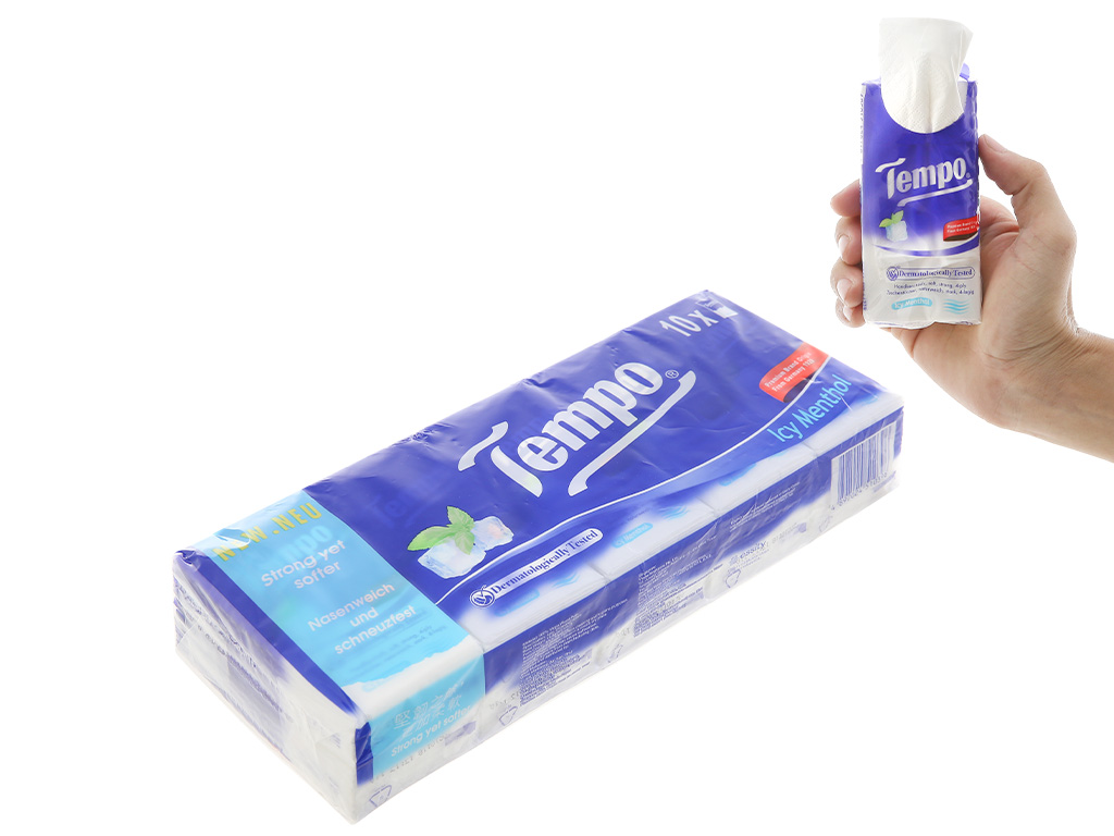 Tempo - Tempo Tissue Paper 18 Packs, 12 Packs - Tempo Petit Premium Pocket Tissue Mint/Apple Wood/Unscented - Mother and Baby Unmei Unmeishop Sale100 - 3