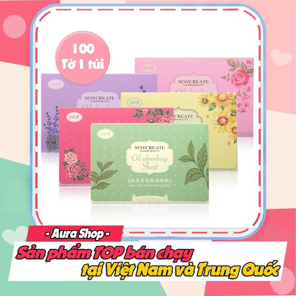 Giấy thấm dầu 100 tờ maycreate gtd100