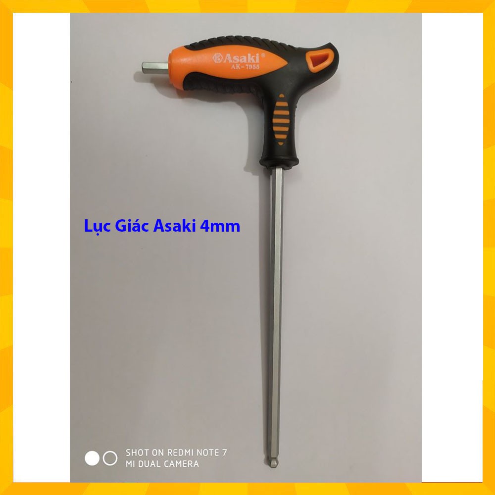 Lục giác tay cầm 4mm asaki nhật