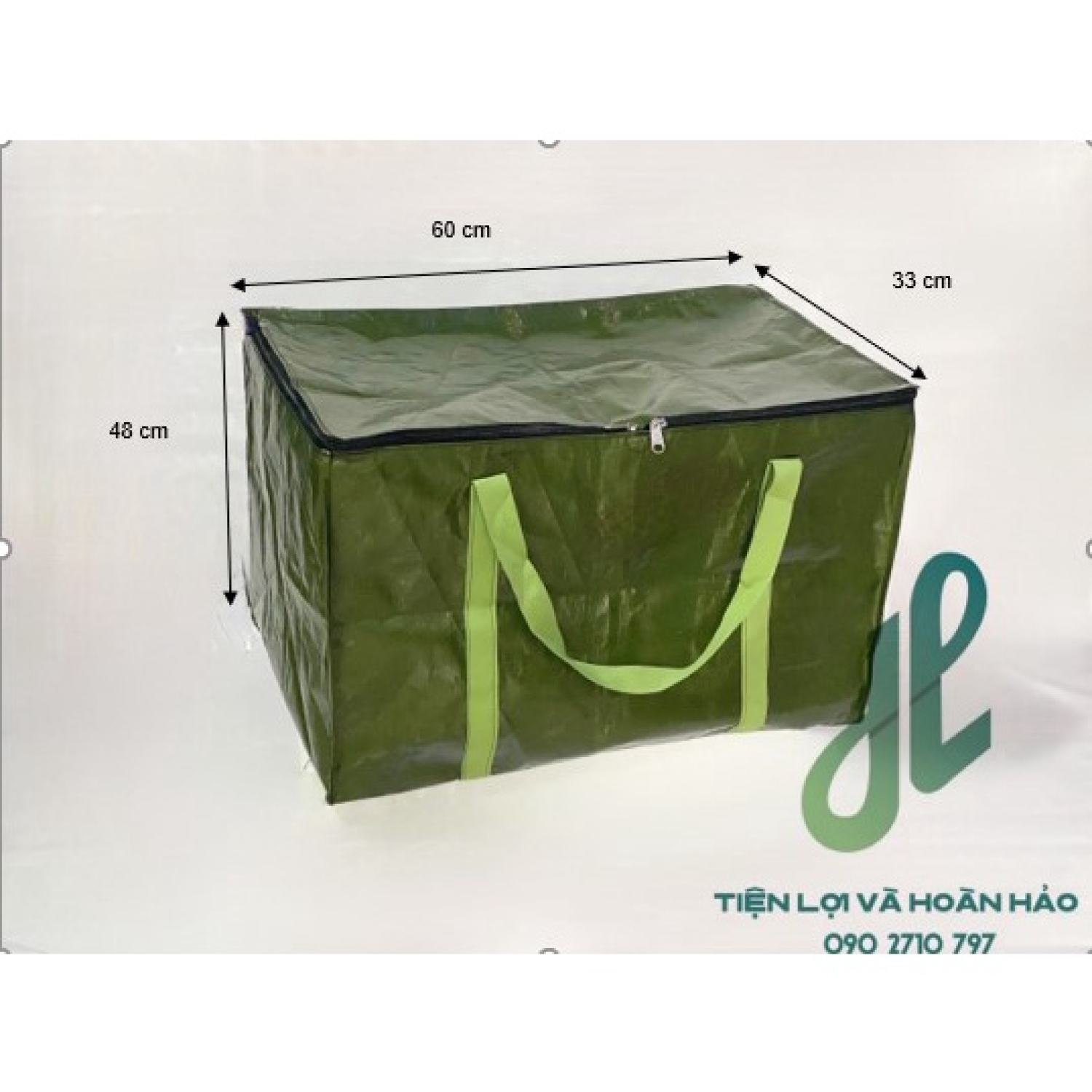 Túi shipper rêu 60x33x48