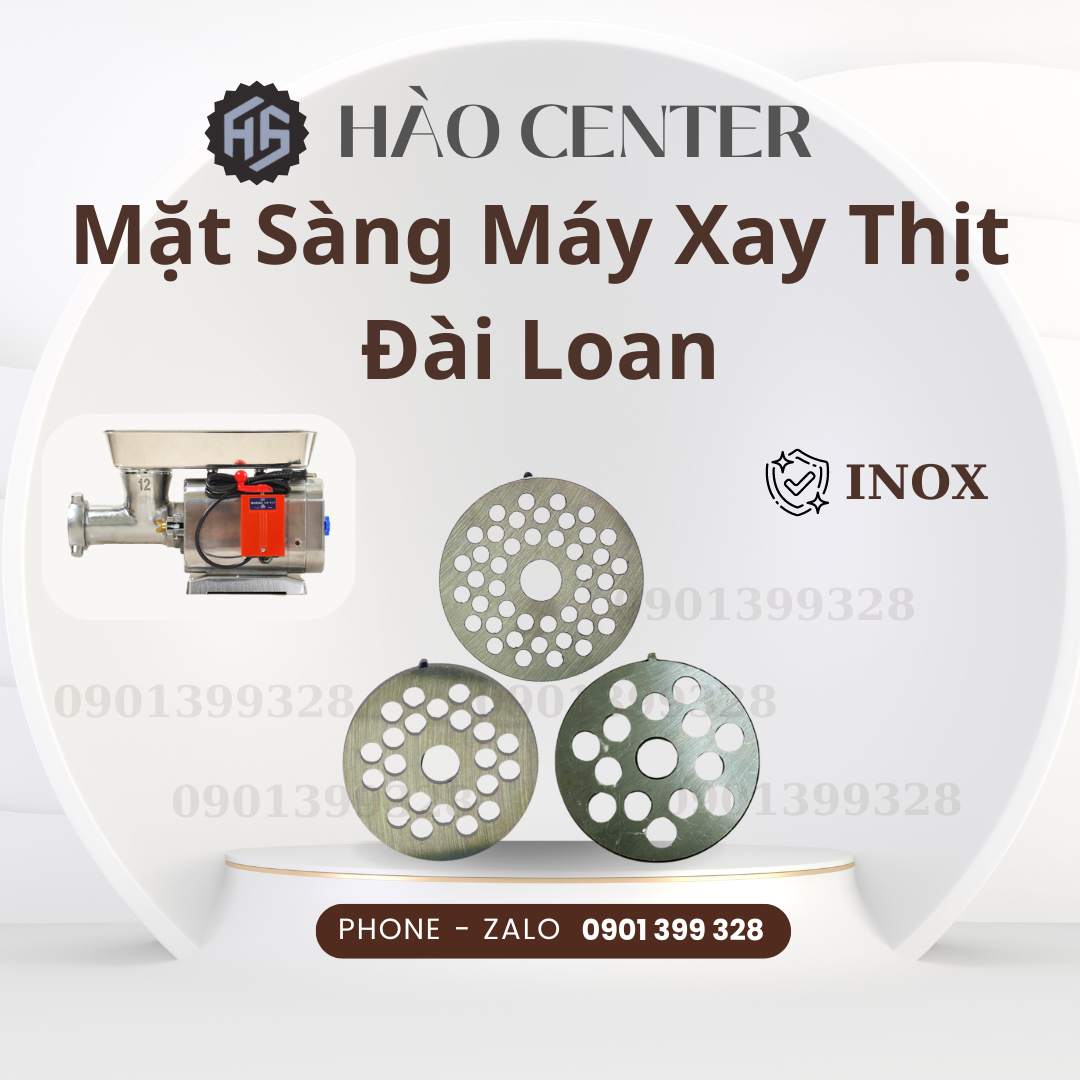 Mặt sàng, mặt lưới inox máy xay thịt 6ly, 8ly, 10ly Đài Loan, ATS, AKS, TS-102, Royoung's