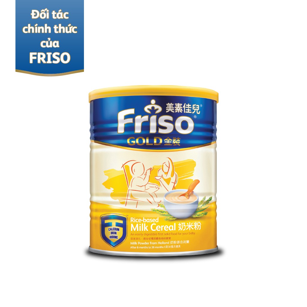 Bột ăn dặm sữa Friso Gold 300gr, chất lượng đảm bảo an toàn đến sức khỏe người sử dụng, cam kết hàng đúng mô tả