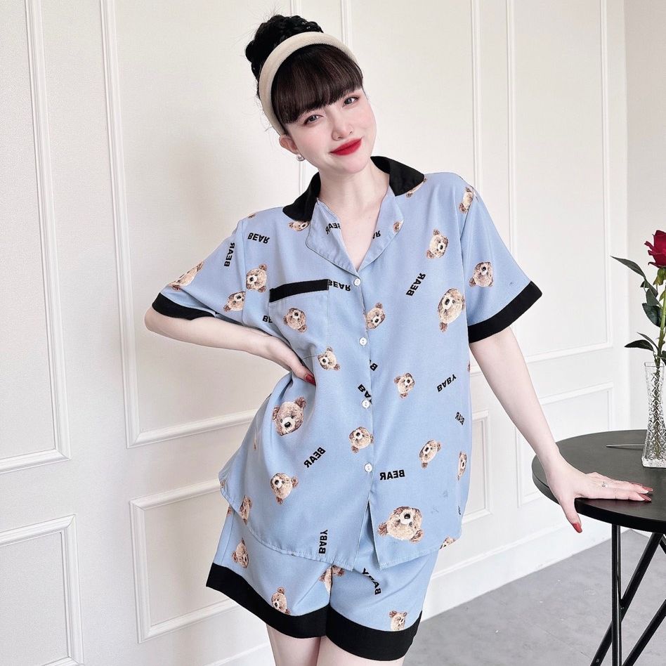 Đồ Bộ Bigsize 50-100kg Pijama Đồ Bộ Ngủ Đùi Lụa Nhật - Đùi Satin Mặc Nhà