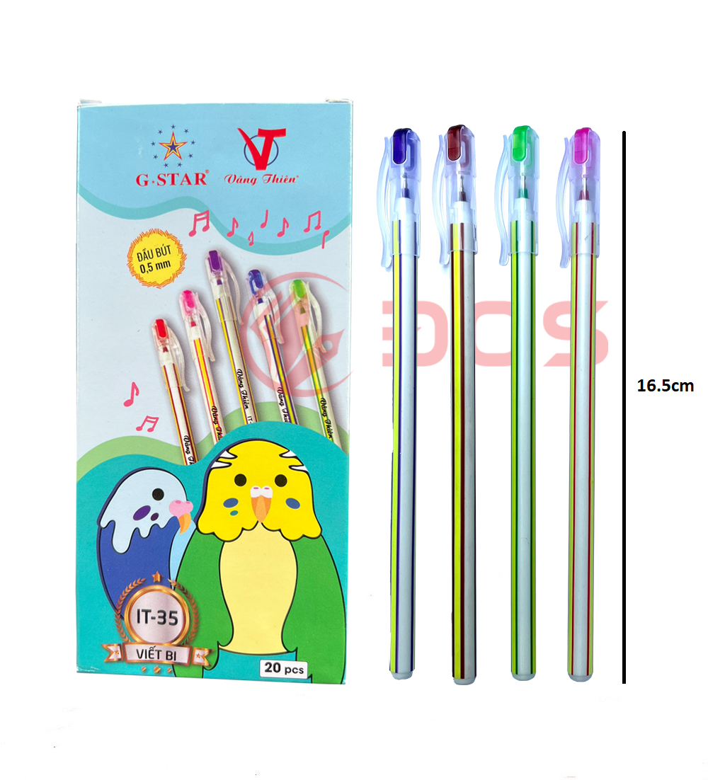 Hộp 20 Cây Viết Nến Dài 16.5cm Vâng Thiêng G-star IT35 Ngòi 0.5mm