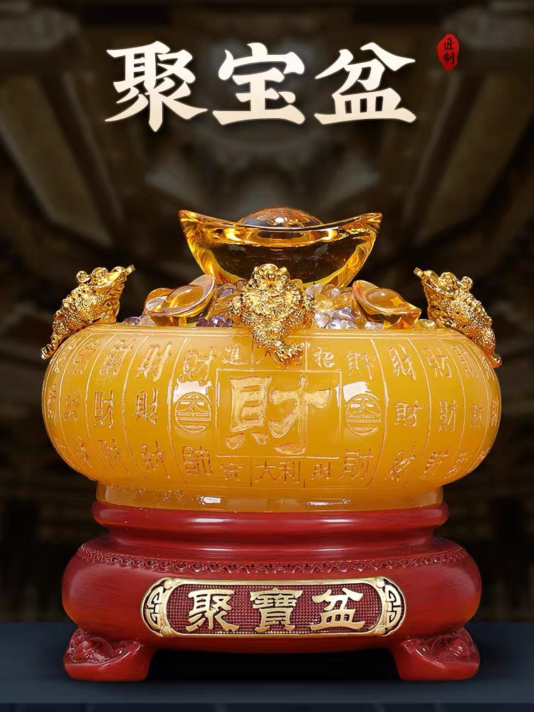 Chậu đựng cục vàng a bằng thủy tinh rời đề gỗ bát đựng bằng nhựa phong thủy - phật giáo tường thuận