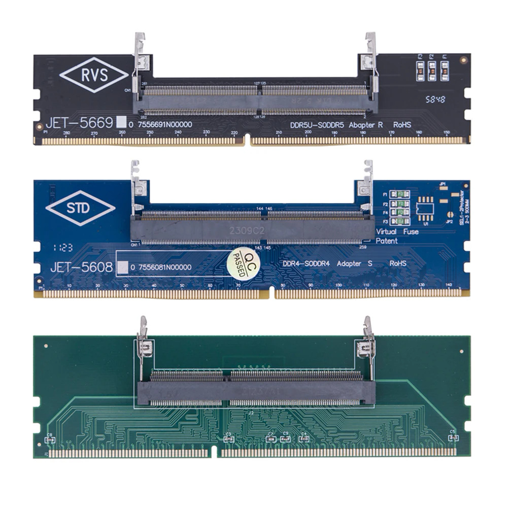 Máy tính xách tay để máy tính để bàn SO-DIMM để PC DIMM thẻ DDR3 DDR4 DDR5 Bộ nhớ RAM Bộ chuyển đổi bộ nhớ