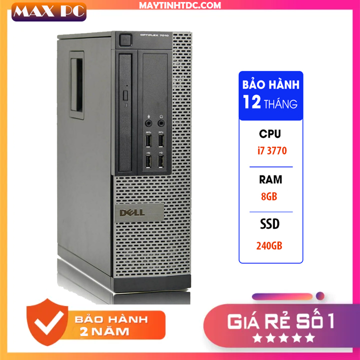 Dell optiplex 7010 sff core i7 3770 | ram ddr3 8gb | ổ cứng ssd 240gb. hàng nhập khẩu, bảo hành 12 tháng 1 đổi 1.