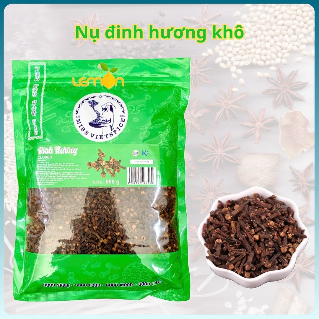 Nụ đinh hương khô thơm loại 1 - Đinh hương Ấn Độ dùng nấu phở, nấu lẩu, ngâm rượu, xông phòng đuổi muỗi