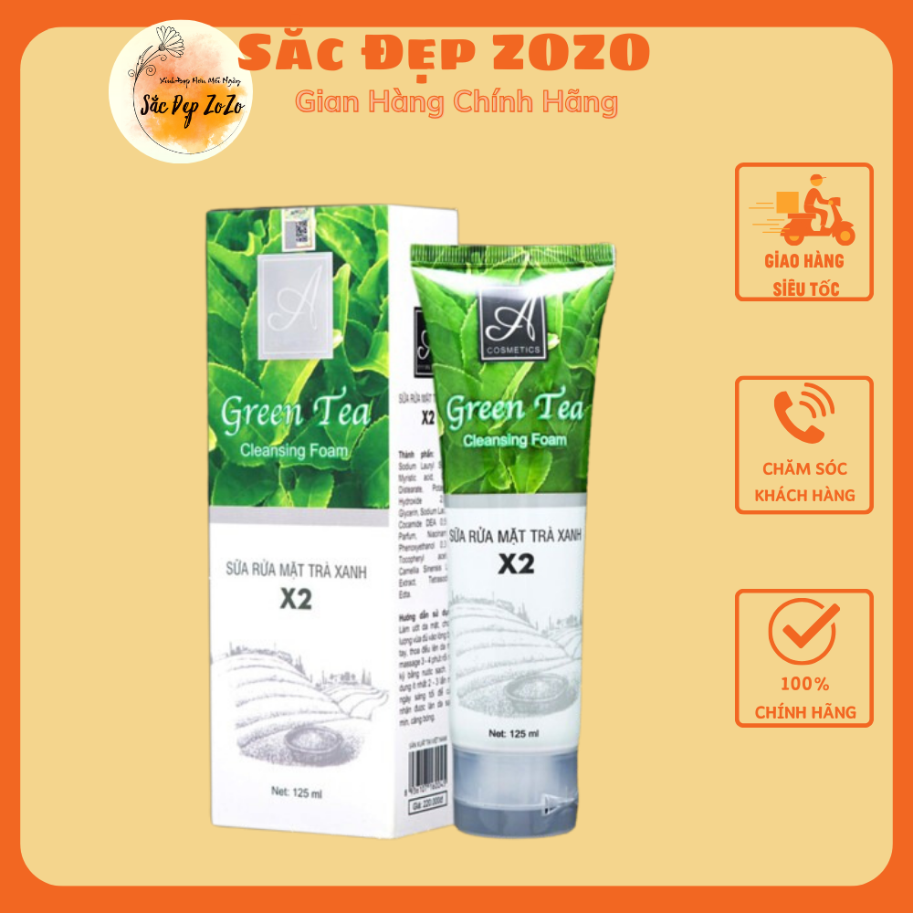Sữa rữa mặt green tea trà xanh 125ml