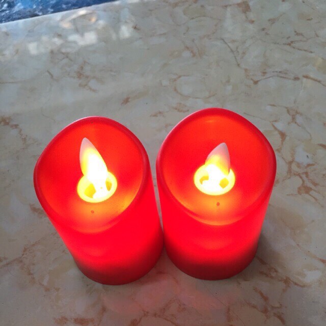 Bộ 2 đèn cầy xài pin