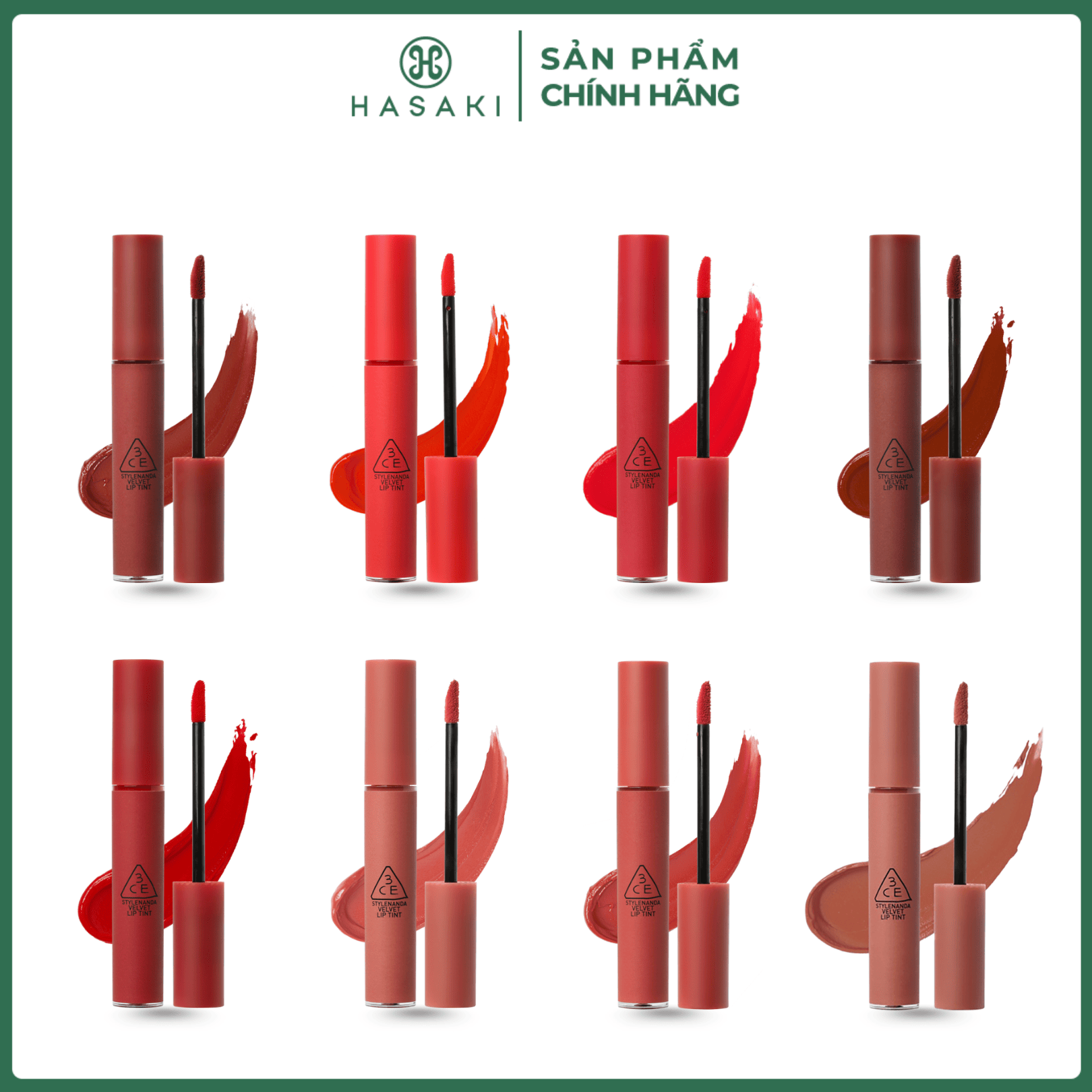  Son Kem Lì Mịn Màng Như Nhung 3CE Velvet Lip Tint 4g Hasaki Sản Phẩm Chính Hãng 