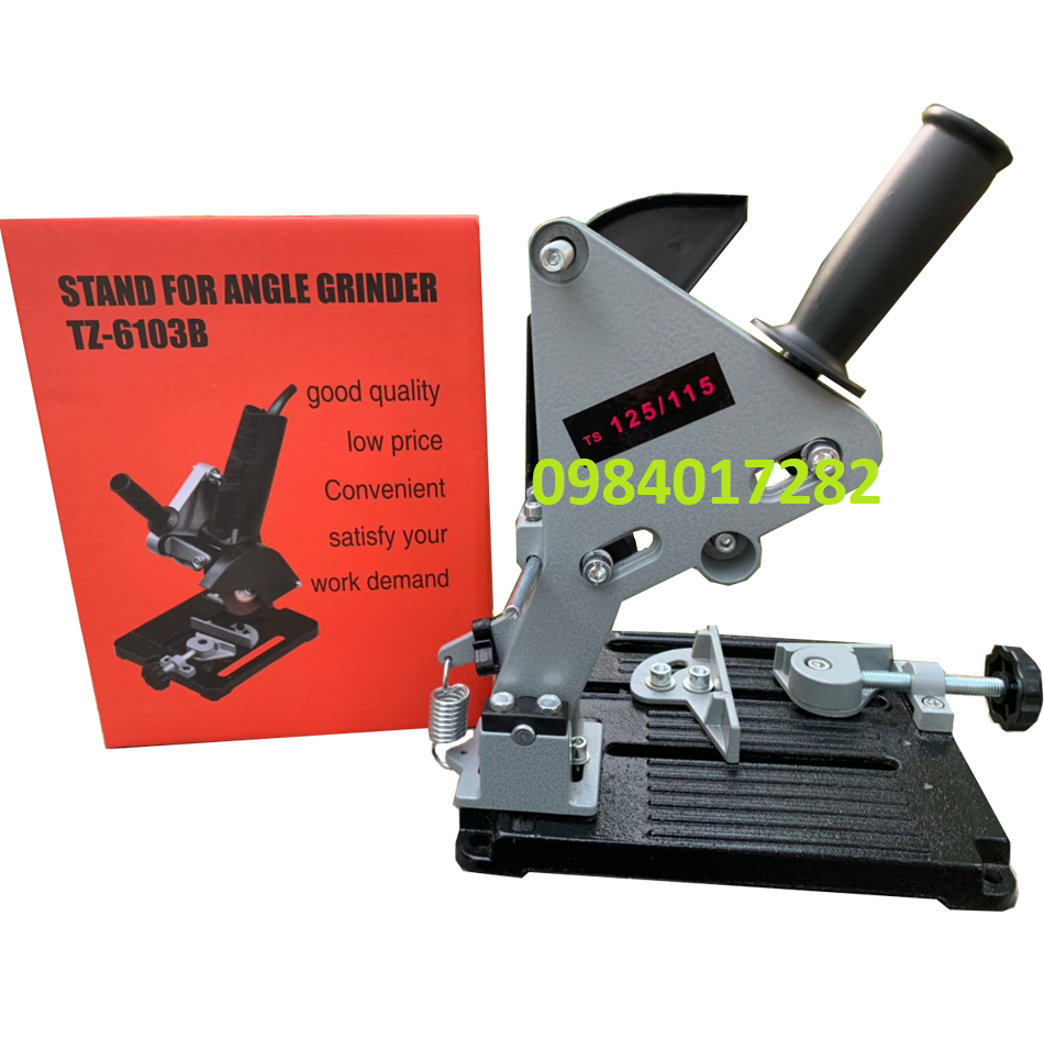 Bàn gắn máy mài thành bàn cắt đa năng - Đế máy cắt bàn dùng cho máy cắt cầm tay đế gang T6013B - Đế bàn cắt dùng cho gia đình bằng gang chuẩn