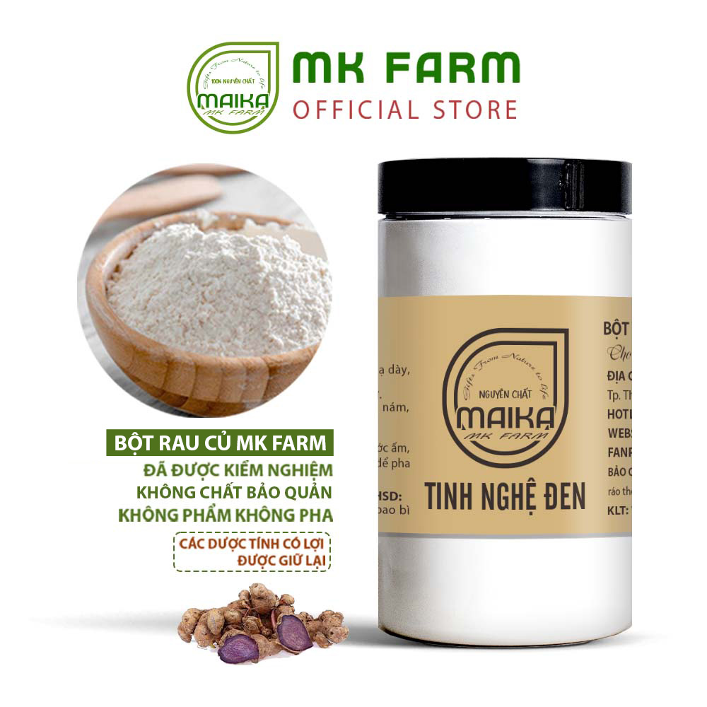 Tinh Nghệ Đen Nguyên Chất Vũ Gia (500g/hũ)