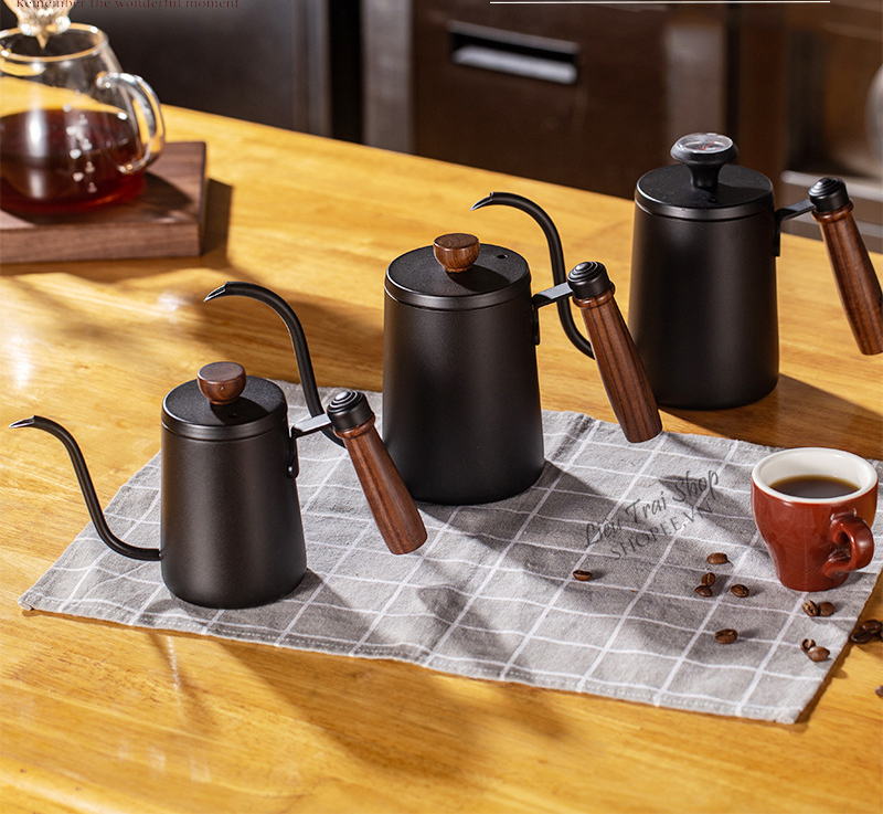 Bình drip ấm drip pha cà phê cafe pourover ấm cổ ngỗng v60 drip kettle