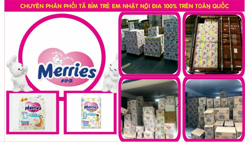 Tã bỉm quần merries cộng miếng nội địa nhật size l44+6/ xl38+6