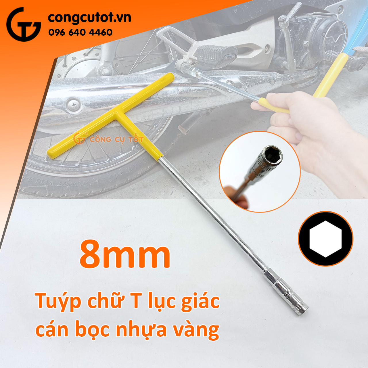 Tuýp chữ T cán bọc nhựa vàng