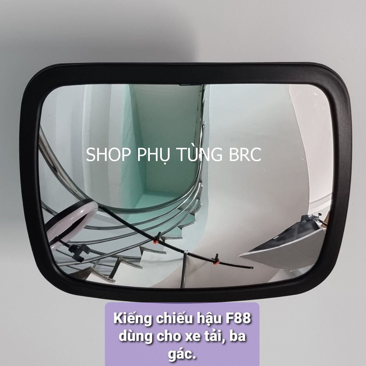 [ F88/60BIG] Kiếng chiếu hậu cầu lồi F88 dùng cho xe tải, xe ba gác ( SL: 1 cái gương cầu lồi loại lớn )