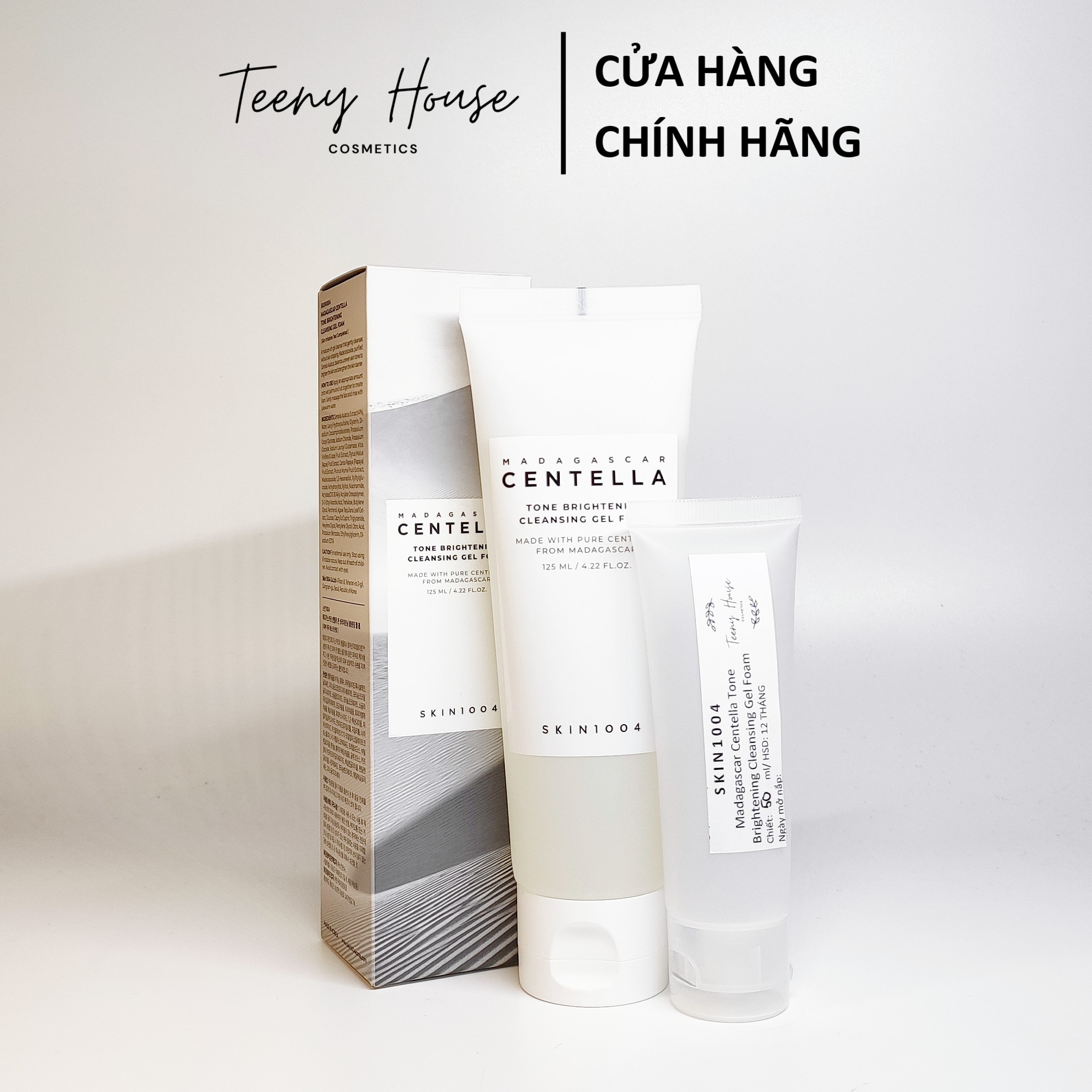 Sữa rửa mặt Skin 1004 Madagascar Centella Tone Brightening Cleansing Gel Foam