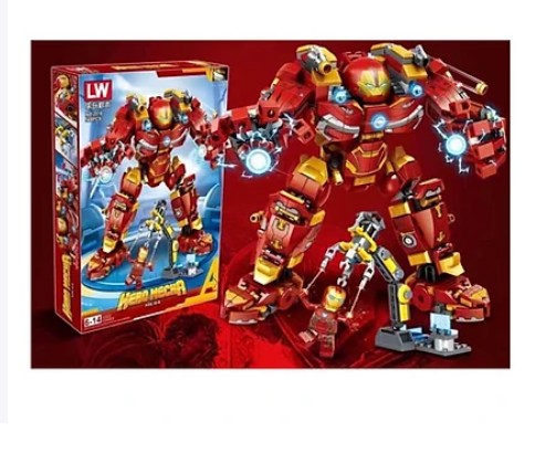 Lắp ráp xếp hình mô hình robot hulkbuster iron man người sắt mk44 568 khối
