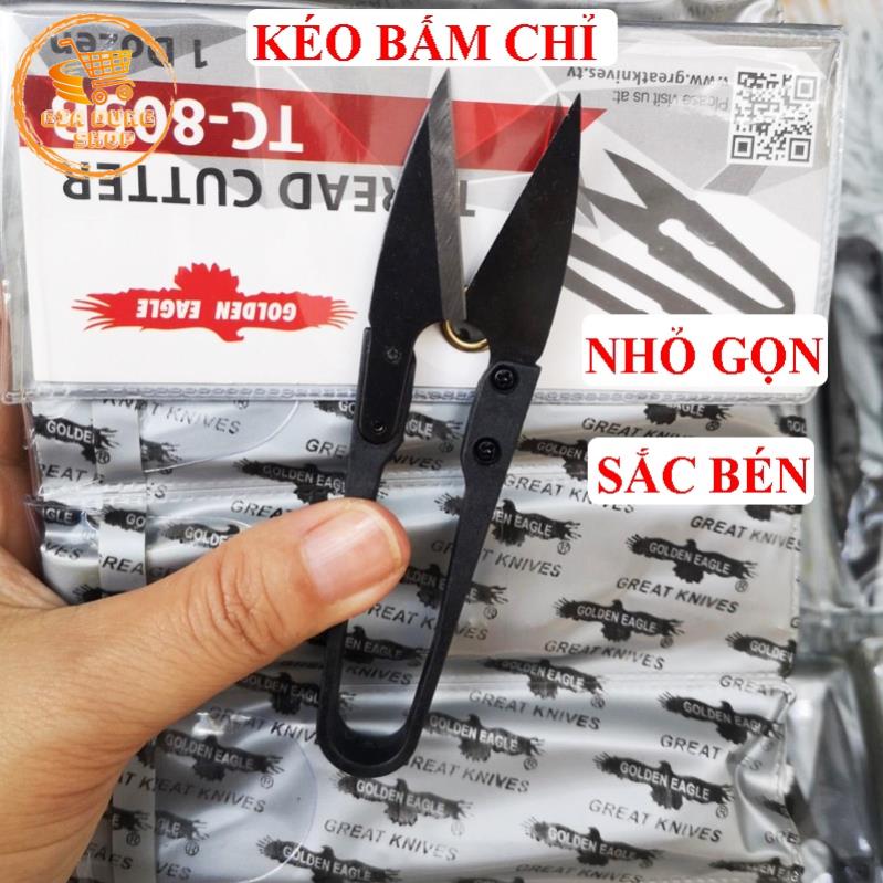 Kéo cắt chỉ bấm chỉ thừa đen phụ trợ trong may mặc trong gia đình