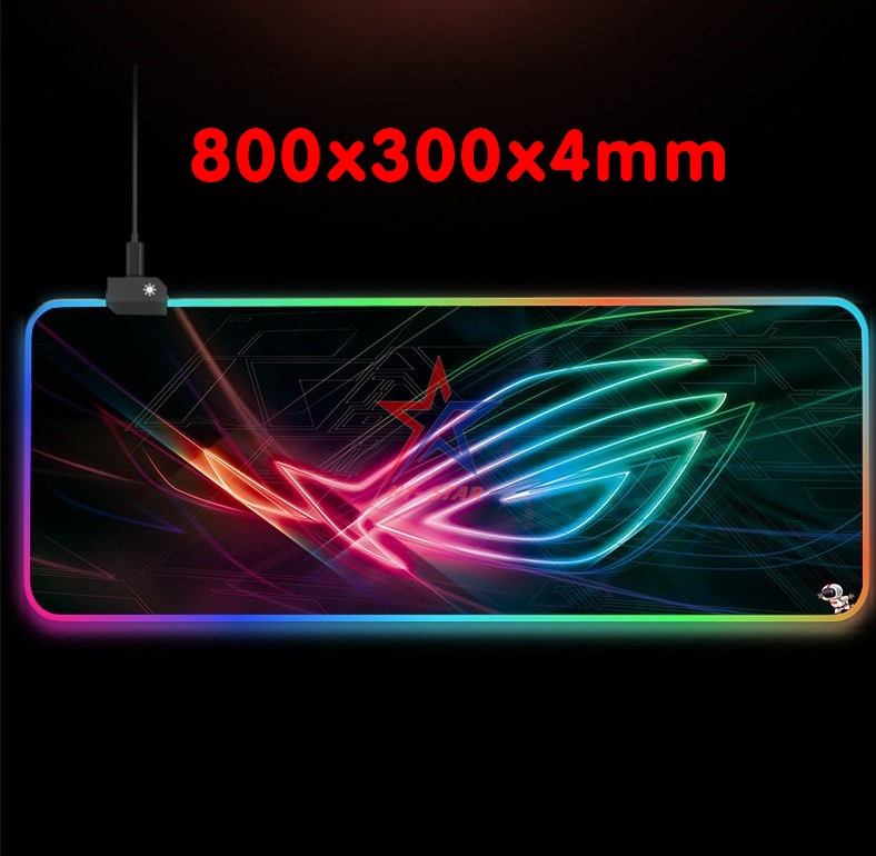 Lót chuột - Bàn di chuột Led RGB  Kích thước 800x300x4mm Logo ROG