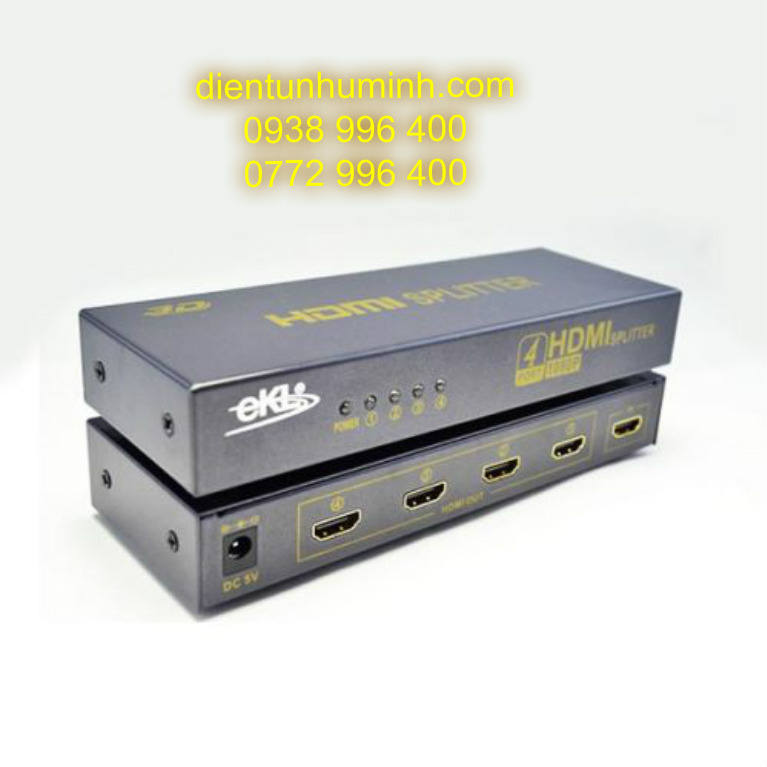 Bộ chia cổng hdmi 1 ra 4 full hd 1080p - ekl-hs104