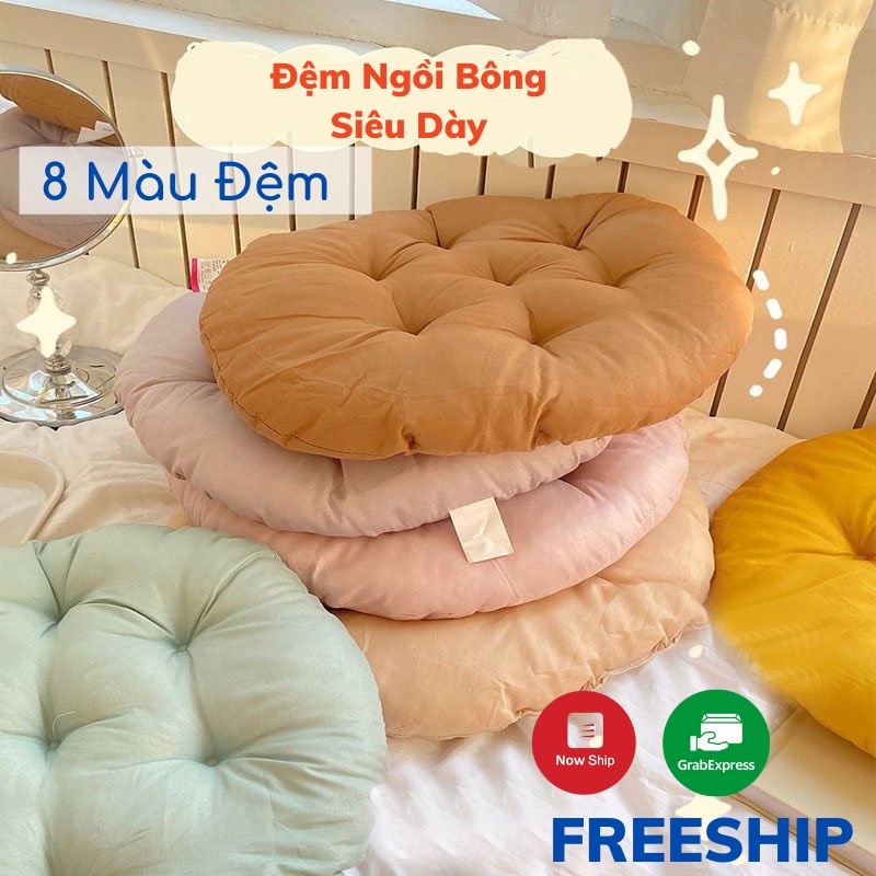 Đệm ngồi bệt tròn kiểu nhật, nệm lót ghế tròn bách hóa toki