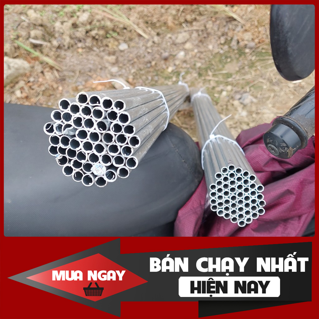 Thanh nhôm tròn phi 8mm dày 1mm làm Led phao hoa, nong s, giá kệ đỡ