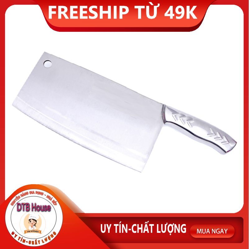 DAO CHẶT XƯƠNG INOX BẢN TO -DAO CHẶT XƯƠNG KNIFE INOX HÀNG NHẬP SIÊU BÉN -  DAO INOX