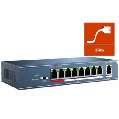 Bộ chia mạng switch poe chuyên dụng hdparagon - hds-sw108poe/m