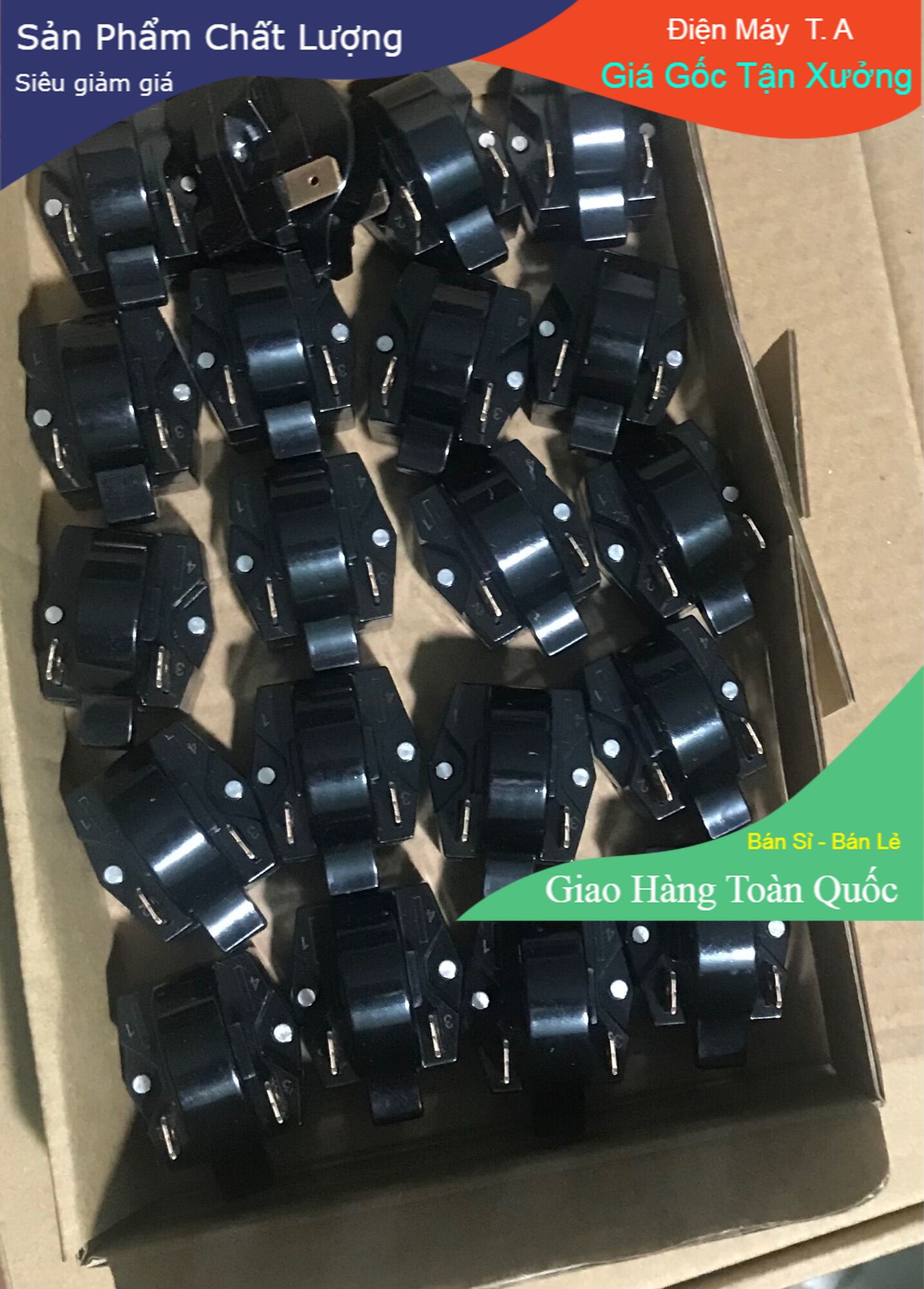 Combo 10 Rơ le khởi động Block tủ lạnh