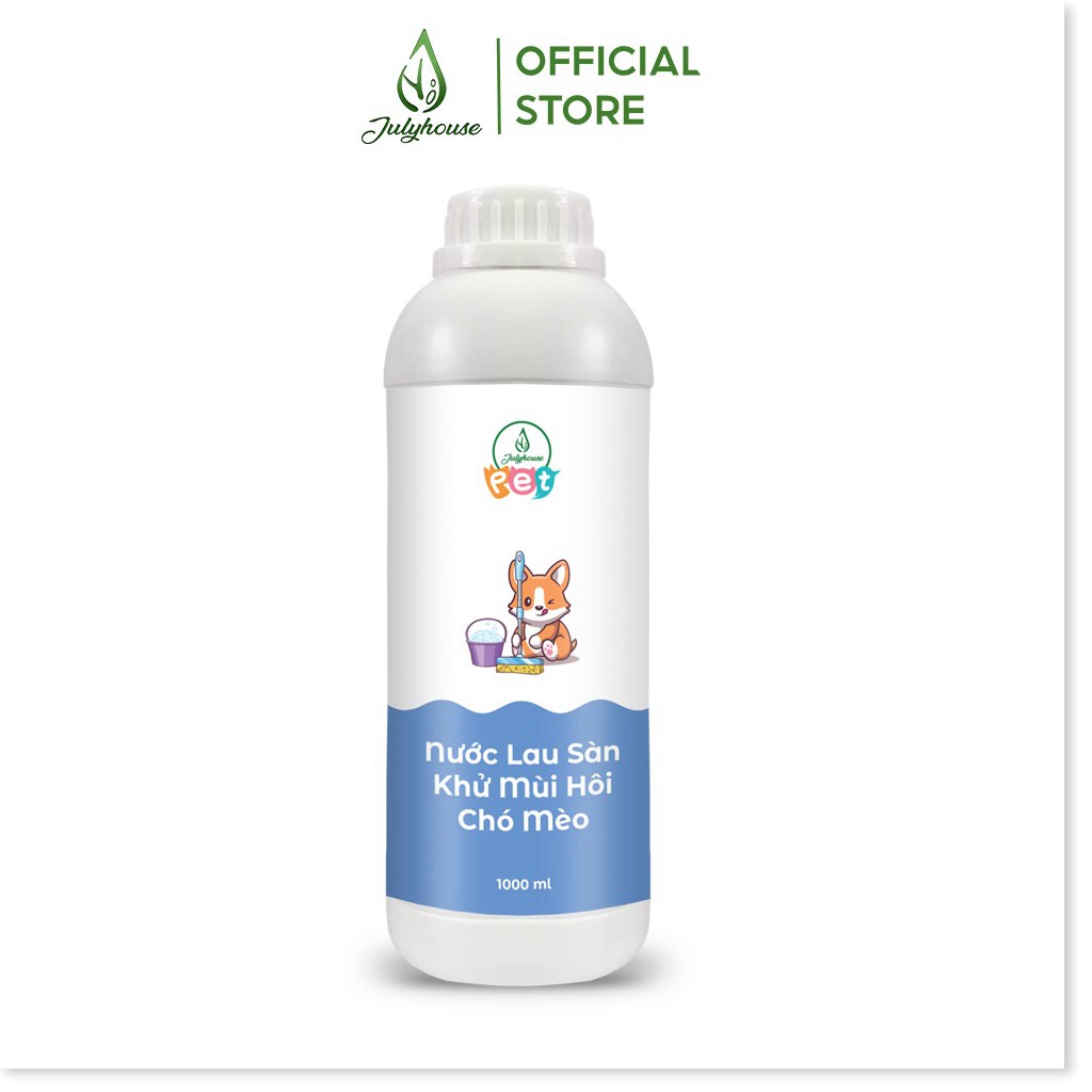 Nước lau sàn khử mùi hôi chó mèo 1000ml JULYHOUSE kết hợp tinh dầu Oải Hương, Vỏ Bưởi, Khuynh Diệp và Sả Chanh - YOOSOO MALL