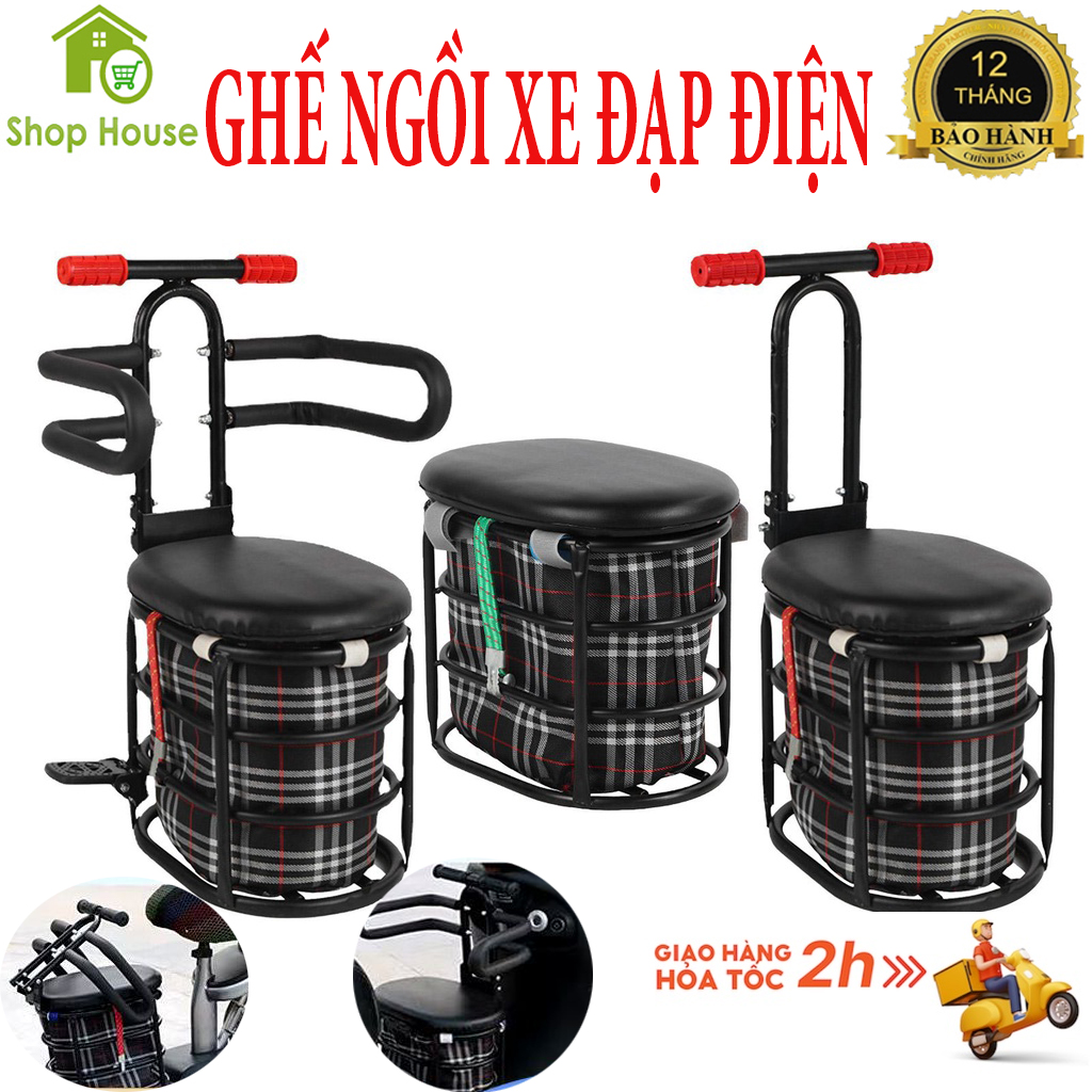 Ghế ngồi xe đạp cho trẻ em Ghế ngồi xe máy cho bé xe ga xe số xe đạp inox bền đẹp dễ lắp đặt Cho bé từ 1 đến 9 tuổiĐầy đủ phụ kiện lắp