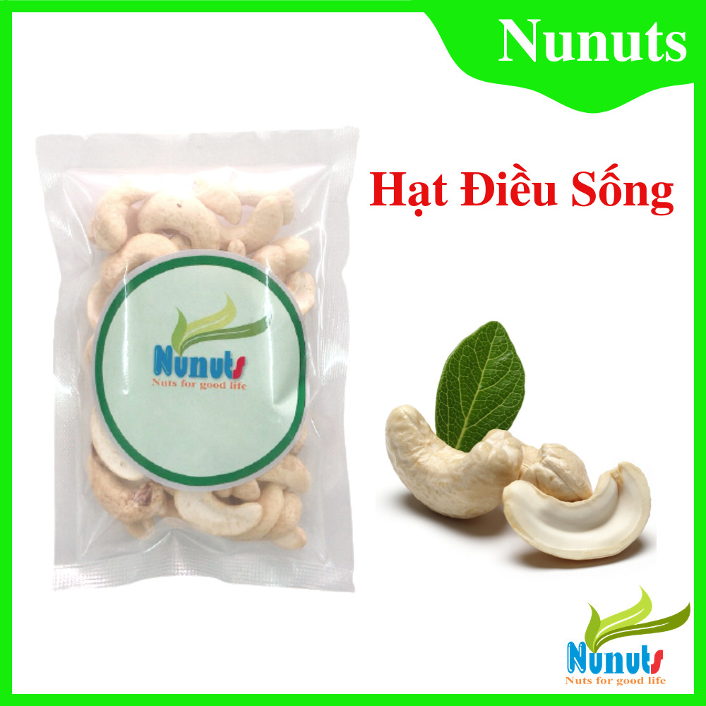 70g Hạt điều sống làm sữa Bình Phước. mẫu ăn thử Nunuts