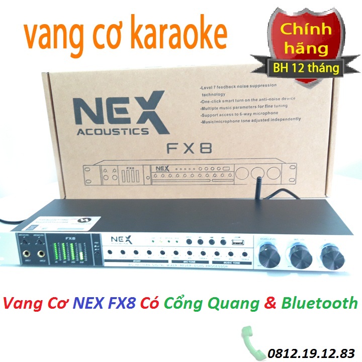 Vang nex fx8 kết nối bluetooth và cổng quang optical ,chống hú ,chất âm hay , dễ ghép với các thiết bị âm thanh khác + tặng 2 dây canon